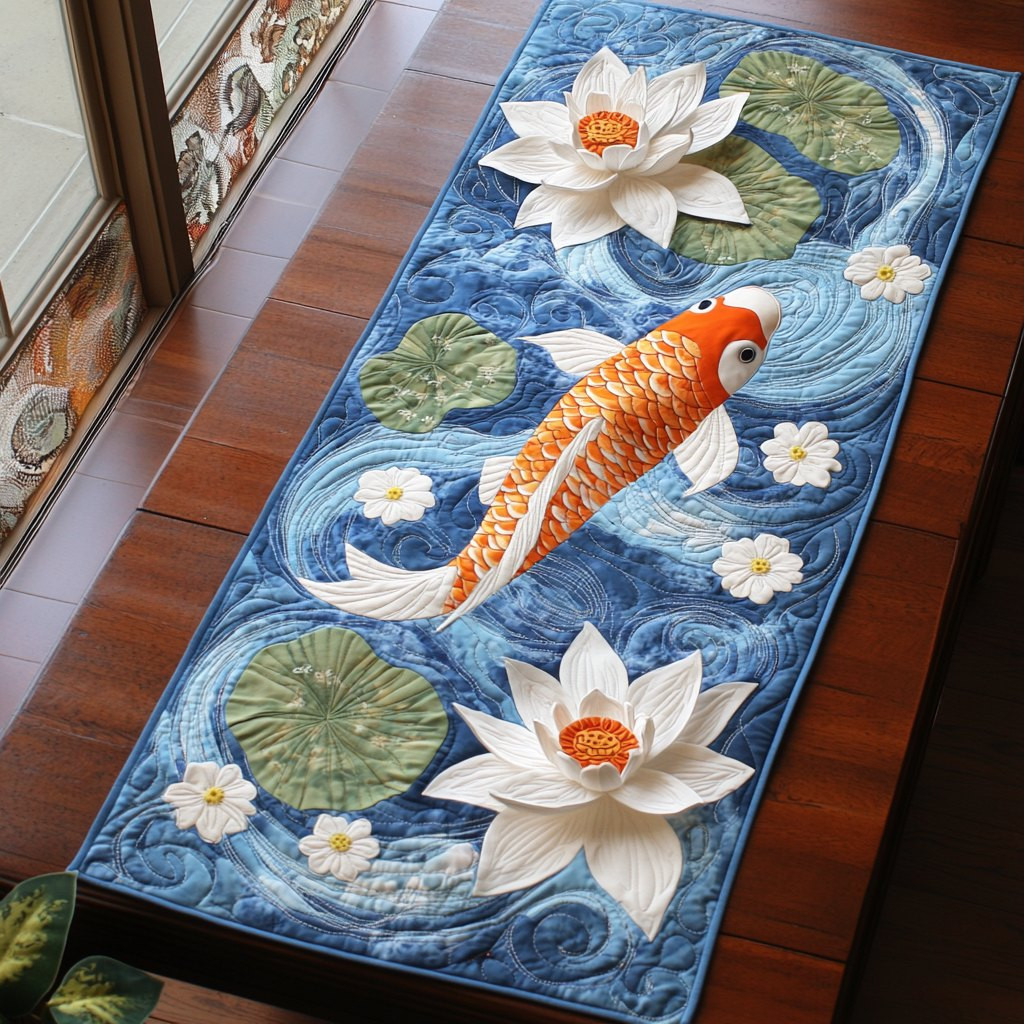 Koi Flow Table Runner - Made to Order TABLE928
