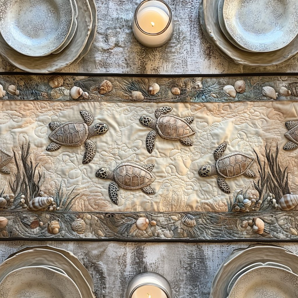 Lagoon Guardian Table Runner - Made to Order TABLE928