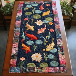Koi Waters Table Runner - Made to Order TABLE928