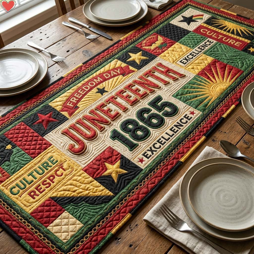 Juneteenth Legacy Table Runner - Made to Order TABLE928