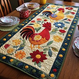 Joyful Chicken Farm Table Runner - Made to Order TABLE928