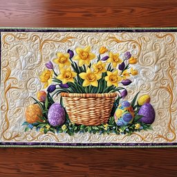 Joyful Easter Patch Table Runner - Made to Order TABLE928