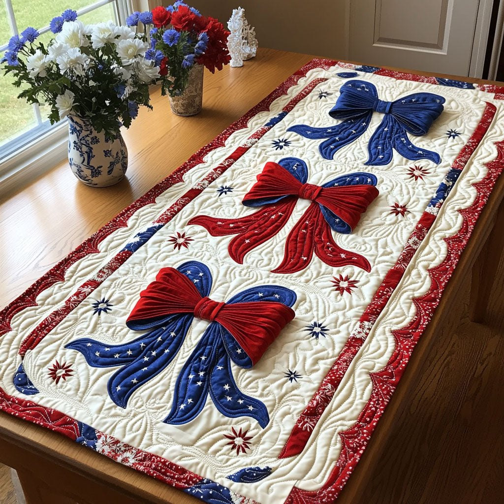 Independence Bows Table Runner - Made to Order TABLE928