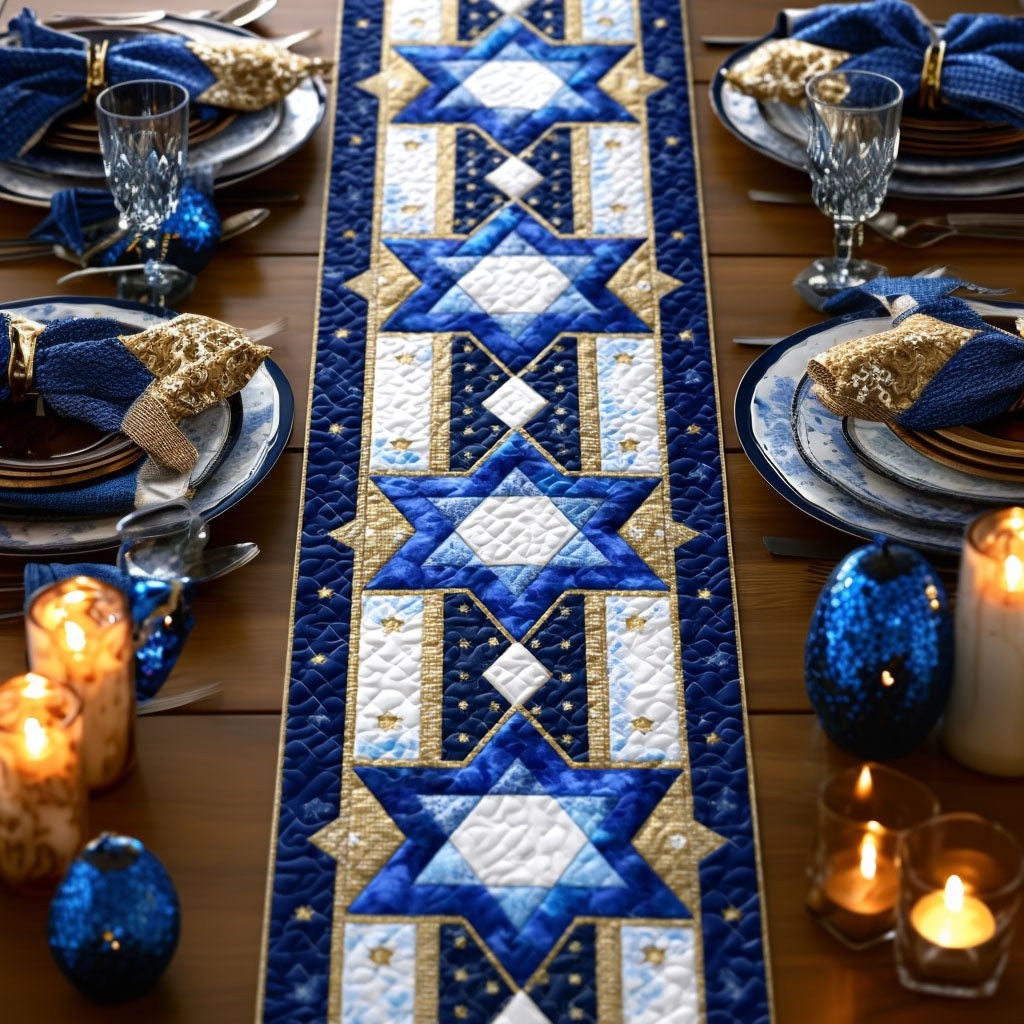 Israel Star Table Runner - Made to Order TABLE928