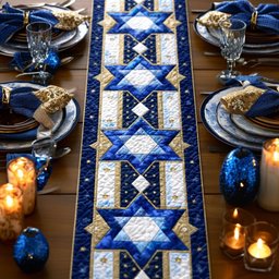Israel Star Table Runner - Made to Order TABLE928