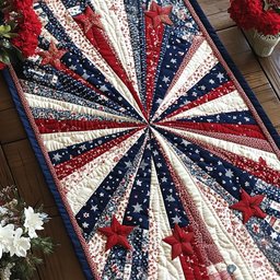 Independence Day Elegance Table Runner - Made to Order TABLE928