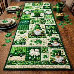 Irish Gnome Wishes Table Runner - Made to Order TABLE928