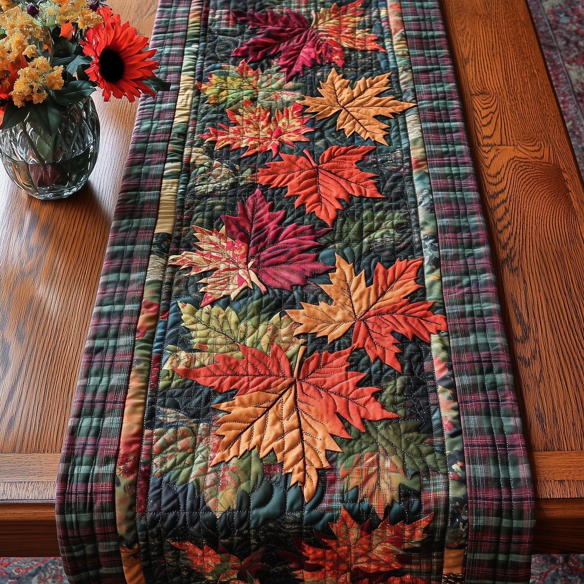 Joyful Maple Stroll Table Runner - Made to Order TABLE928