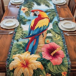Island Parrot Table Runner - Made to Order TABLE928