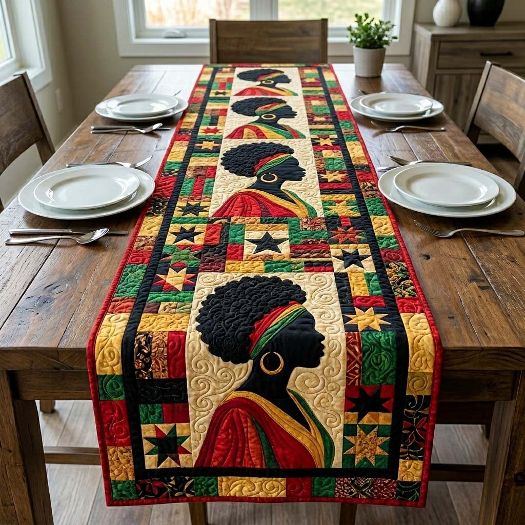 Juneteenth Elegance Table Runner - Made to Order TABLE928