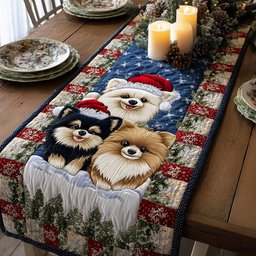 Jingle Poms Table Runner - Made to Order TABLE928