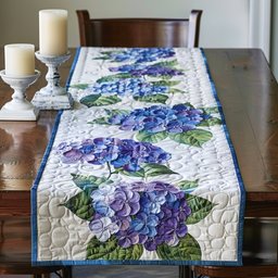Hydrangea Flowers Table Runner - Made to Order TABLE928