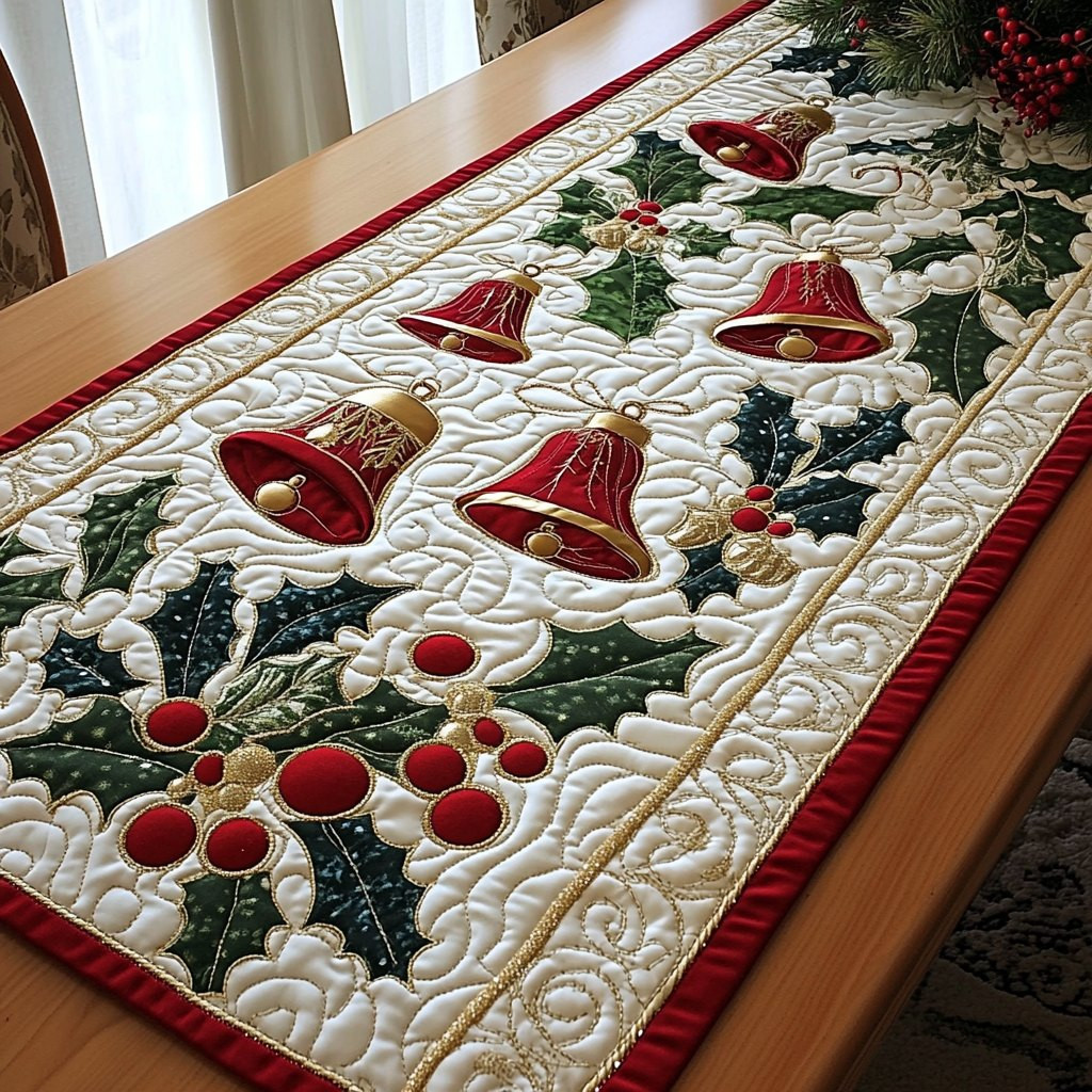 Holiday Bells Table Runner - Made to Order TABLE928
