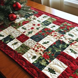 Holly Wishes Table Runner - Made to Order TABLE928
