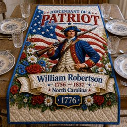 Heritage William Robertson North Carolina Table Runner - Made to Order TABLE928