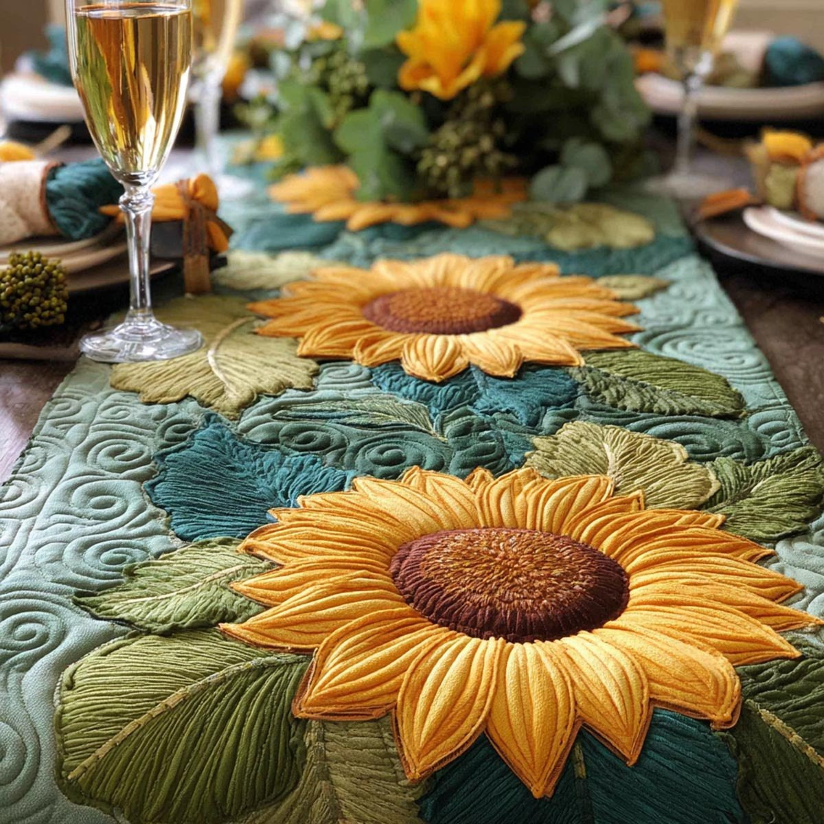 Harvest Sunflower Table Runner - Made to Order TABLE928