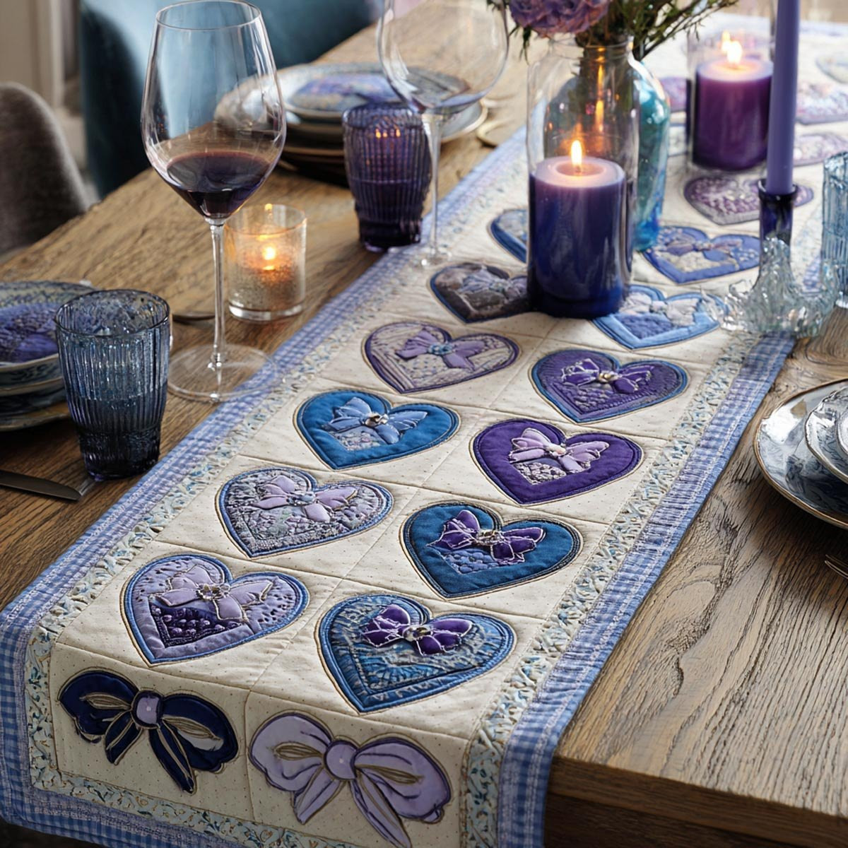 Heart Delight Table Runner - Made to Order TABLE928