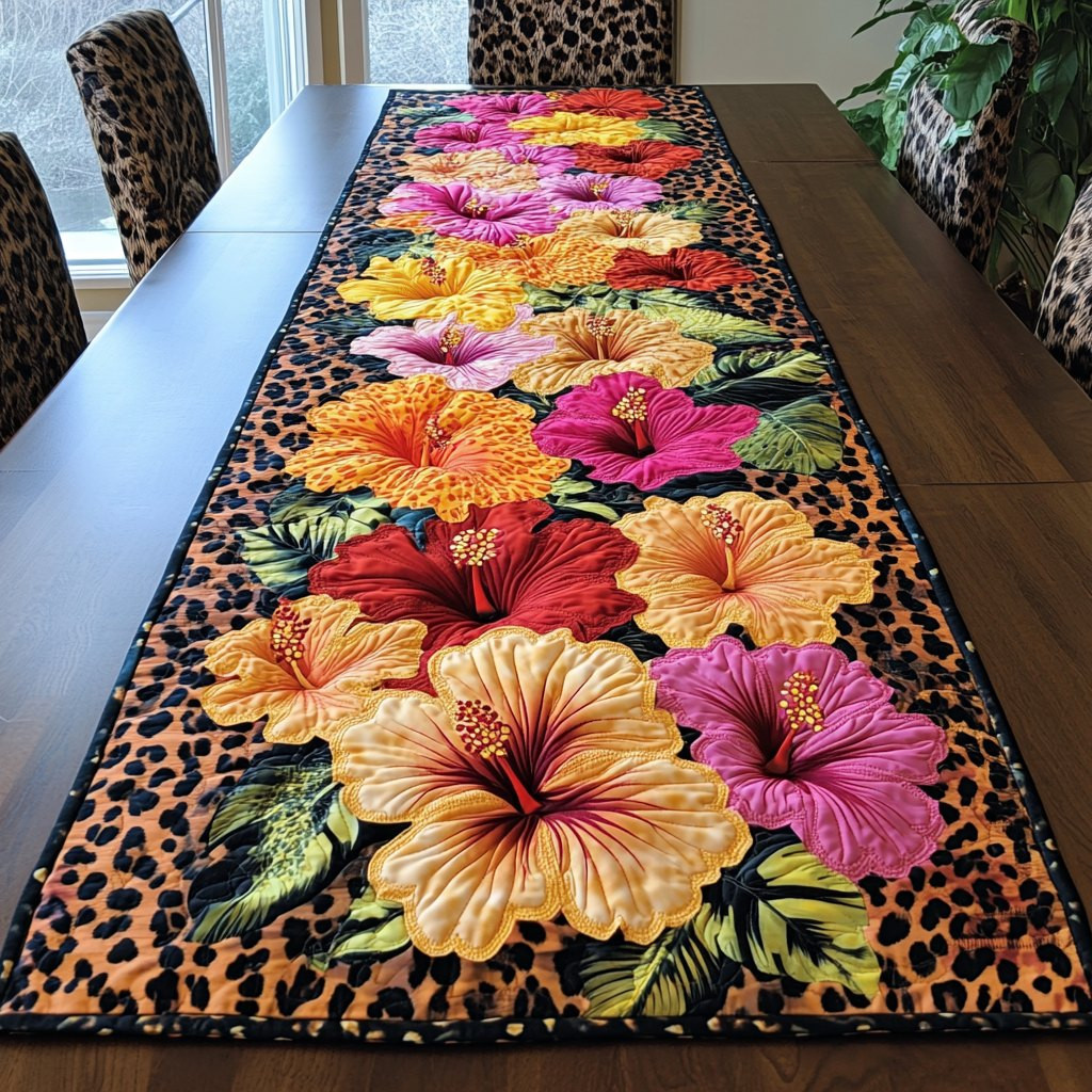 Hibiscus Bliss Table Runner - Made to Order TABLE928