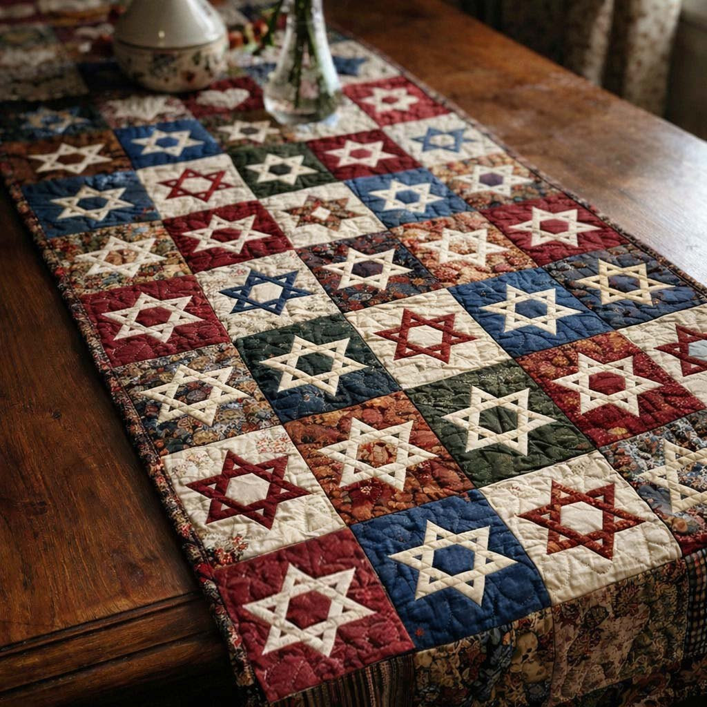 Heritage Star Patch Table Runner - Made to Order TABLE928