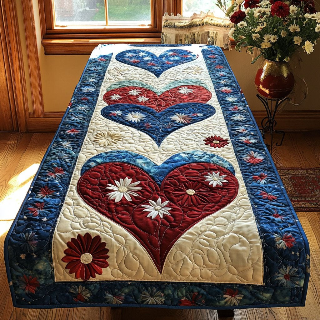 Heart of Freedom Table Runner - Made to Order TABLE928