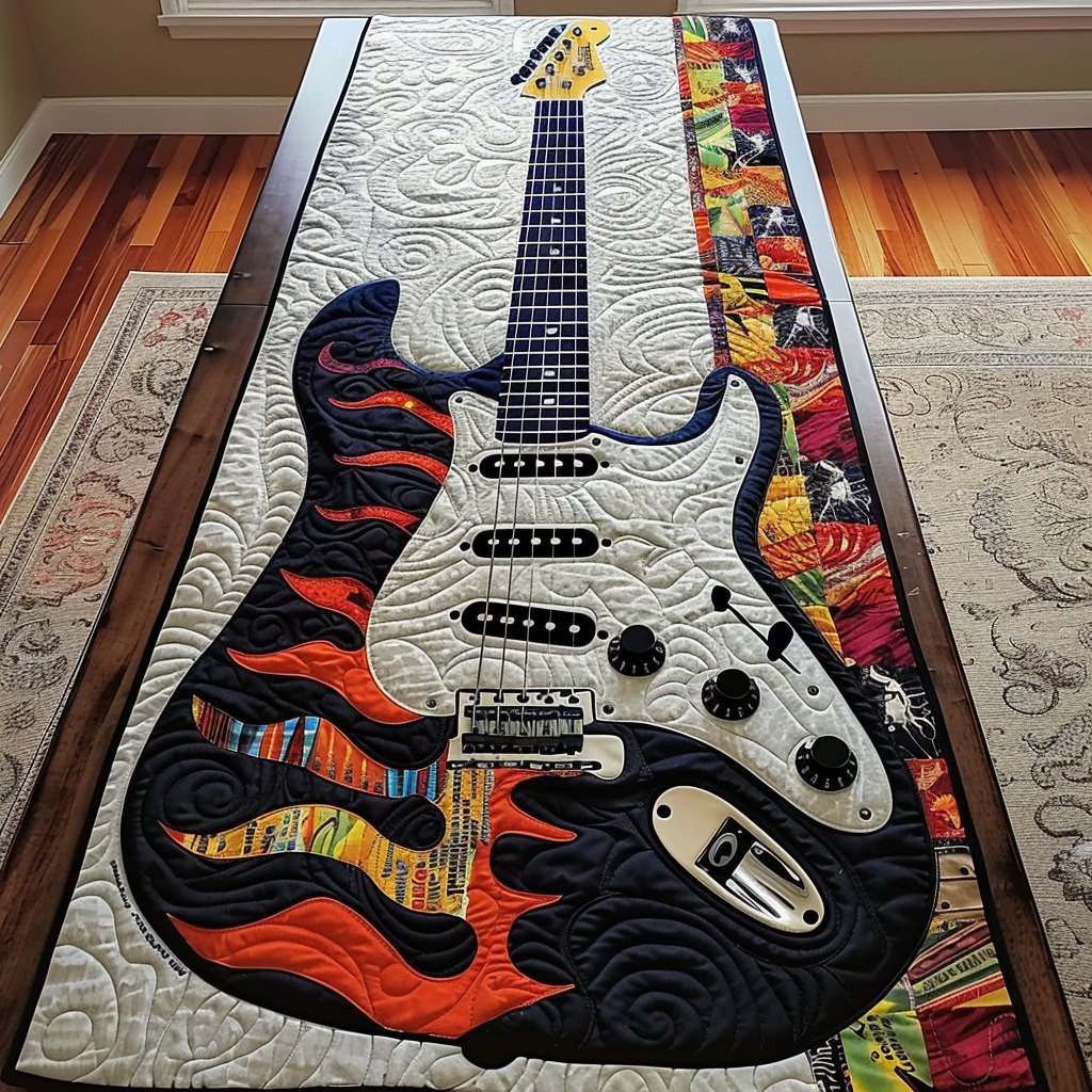 Guitar Fiesta Table Runner - Made to Order TABLE928