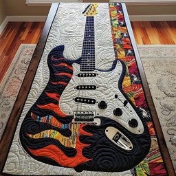 Guitar Fiesta Table Runner - Made to Order TABLE928
