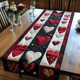 Heartbeat Bliss Table Runner - Made to Order TABLE928