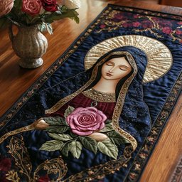 Hail Mary Table Runner - Made to Order TABLE928