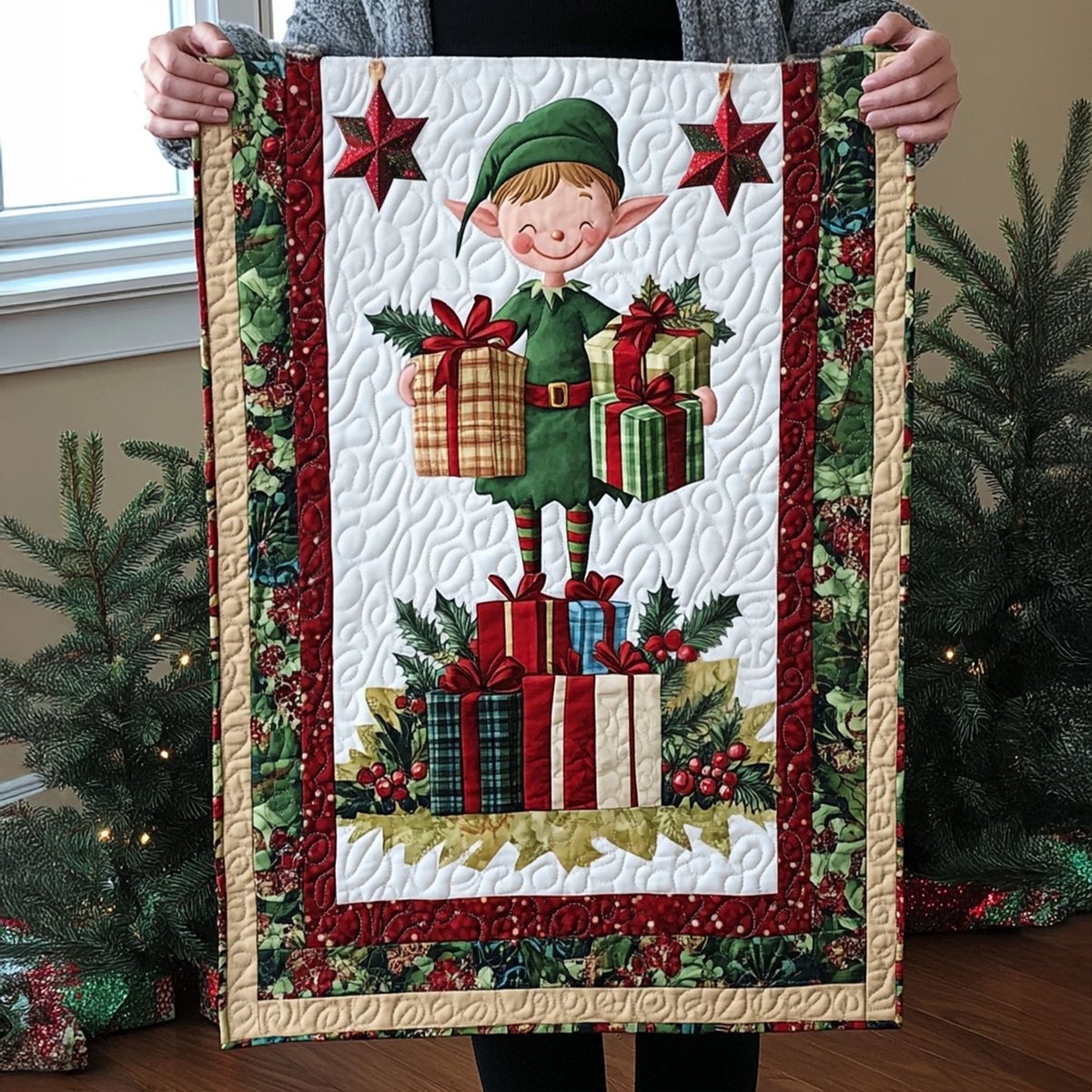 Holiday Cheer Elf Table Runner - Made to Order TABLE928