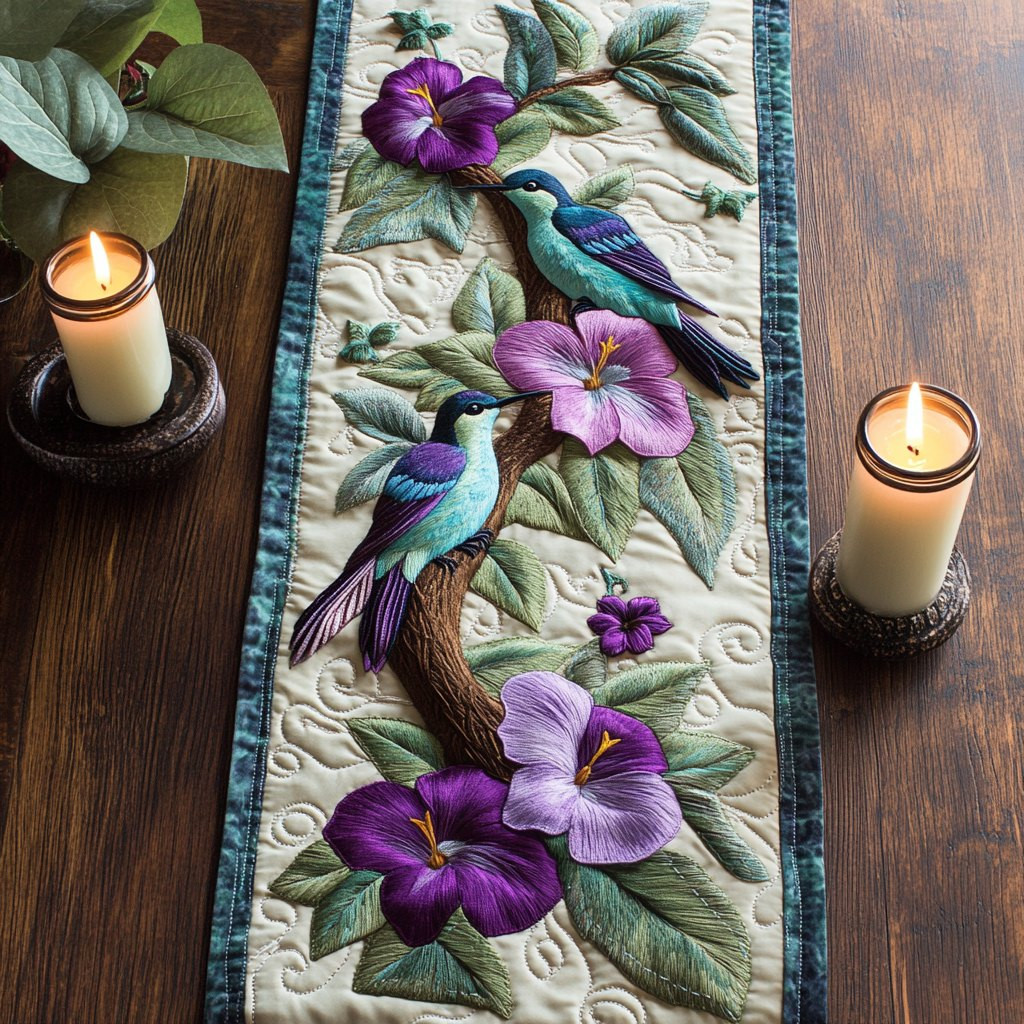Humming Bloom Table Runner - Made to Order TABLE928