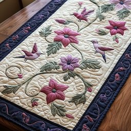 Hummingbird Ballet Table Runner - Made to Order TABLE928