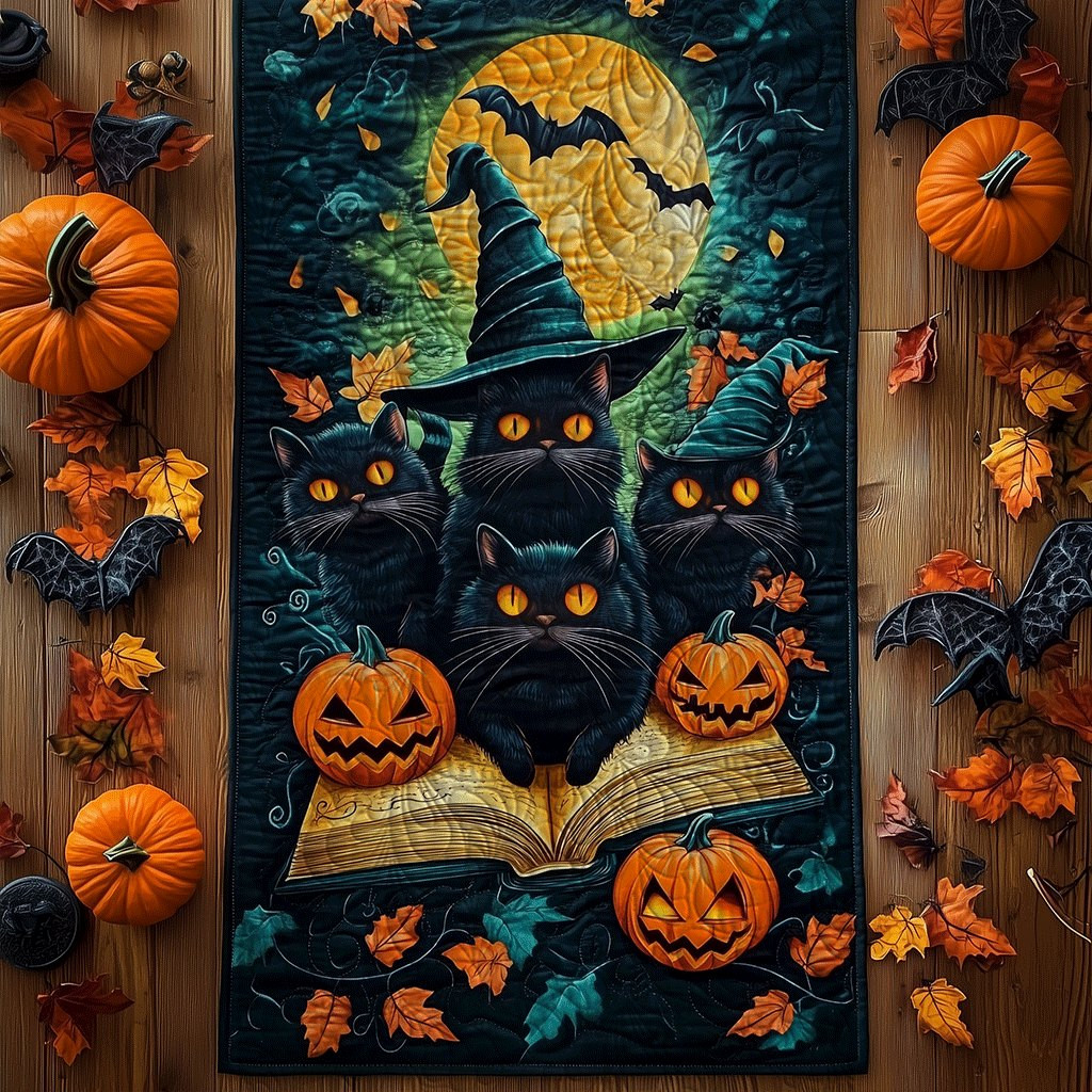 Halloween Night Whiskers Table Runner - Made to Order TABLE928
