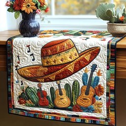 Guitar and Sunshine Celebration Table Runner - Made to Order TABLE928