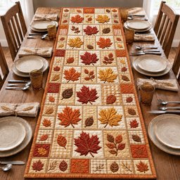 Harvest Maple Leaf Table Runner - Made to Order TABLE928