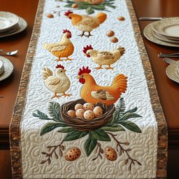 Hens Table Runner - Made to Order TABLE928