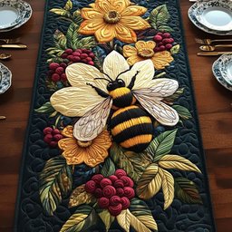 Honeycomb Garden Delight Table Runner - Made to Order TABLE928