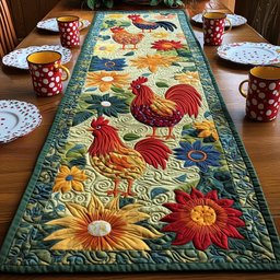 Happy Chicken Farm Table Runner - Made to Order TABLE928