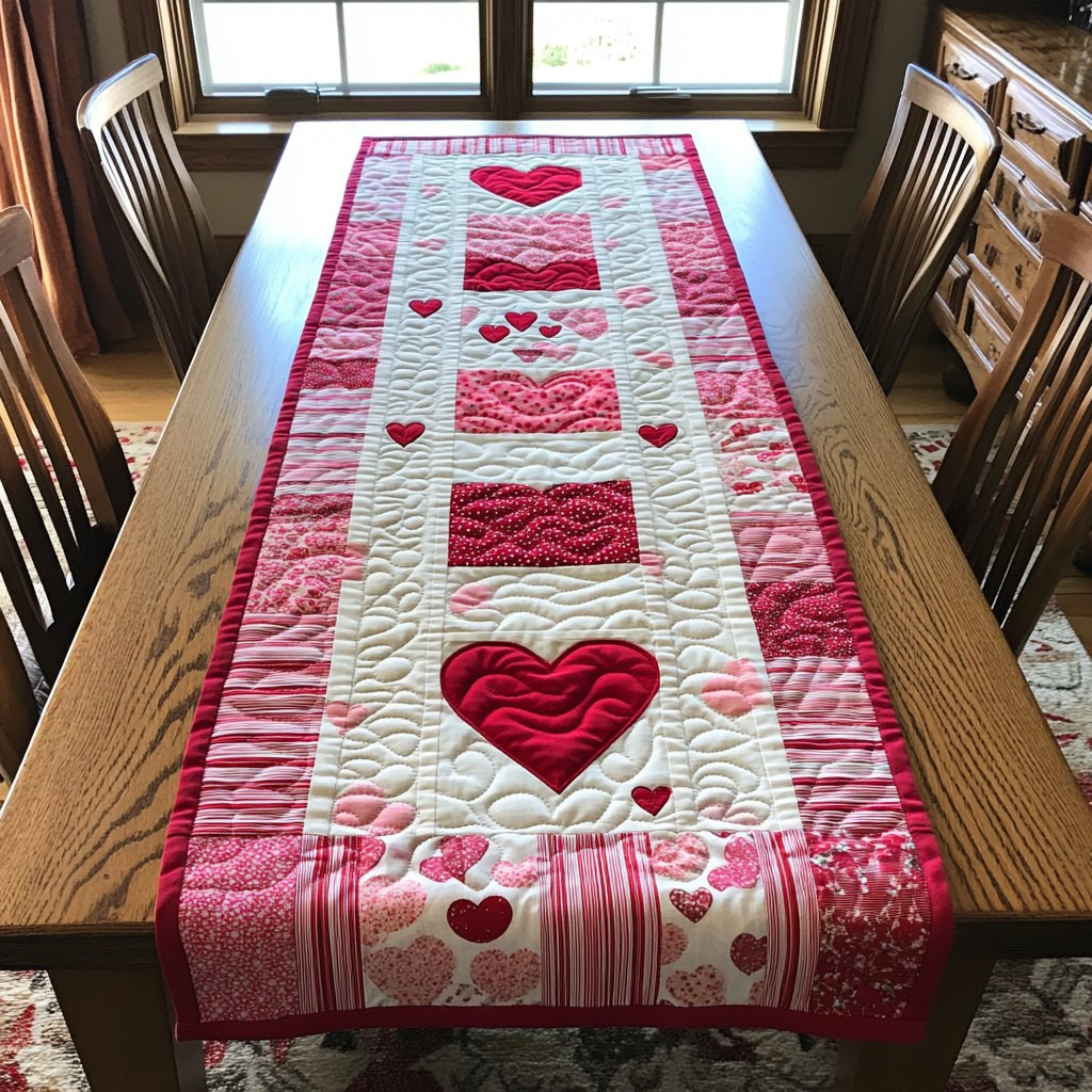 Heart Path Table Runner - Made to Order TABLE928