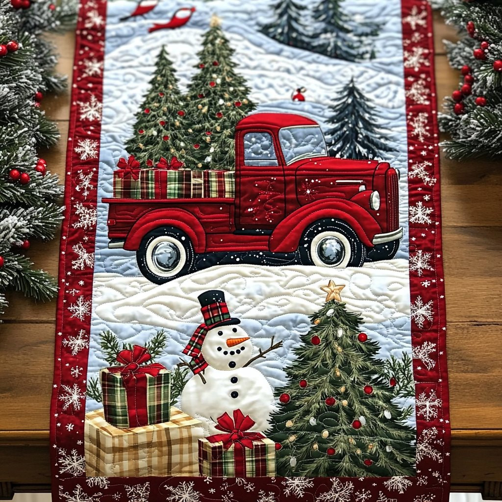 Holiday Bark and Ride Table Runner - Made to Order TABLE928