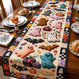 Halloween Cookie Blocks Table Runner - Made to Order TABLE928