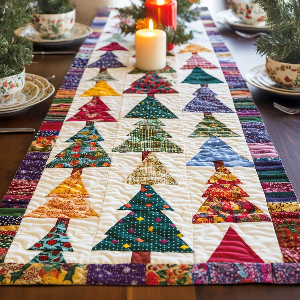 Holiday Trees Table Runner - Made to Order TABLE928