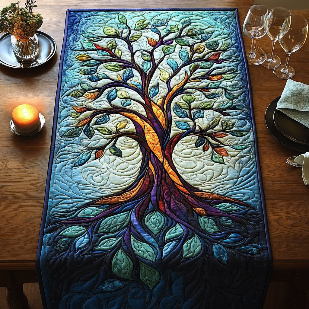 Harmonic Universe Tree Table Runner - Made to Order TABLE928