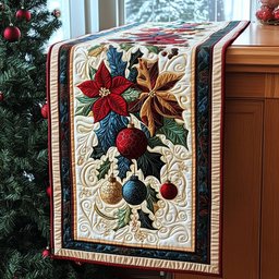 Holly and Cheer Table Runner - Made to Order TABLE928