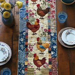 Hens Herbs Table Runner - Made to Order TABLE928