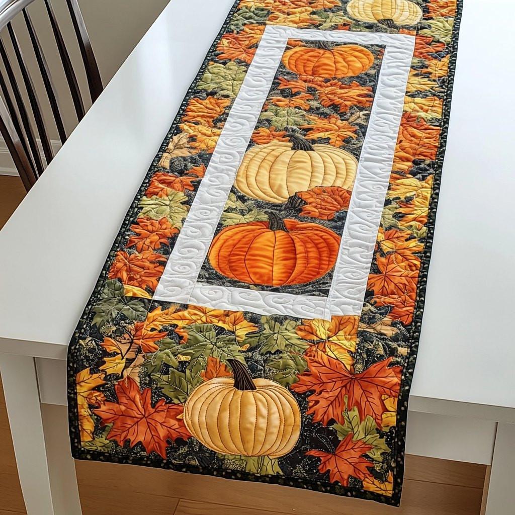 Harvest Pumpkin Joy Table Runner - Made to Order TABLE928