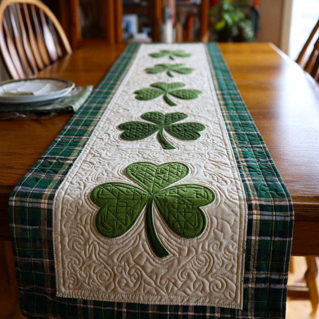 Heirloom Irish Clover Table Runner - Made to Order TABLE928