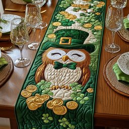 Green Fortune Table Runner - Made to Order TABLE928
