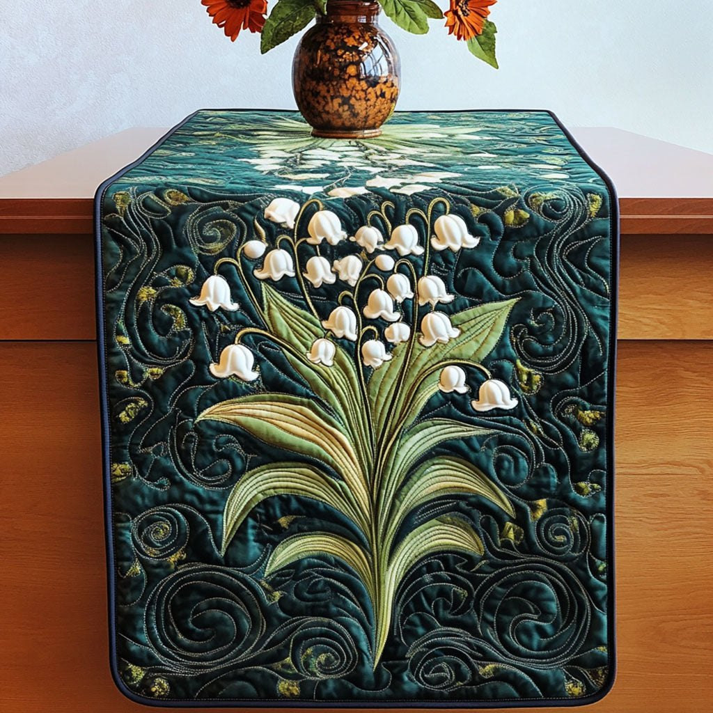 Graceful Lilies Table Runner - Made to Order TABLE928