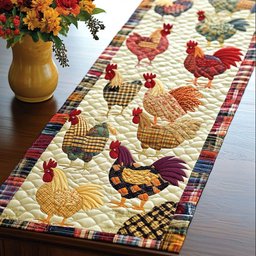 Golden Roosters Table Runner - Made to Order TABLE928