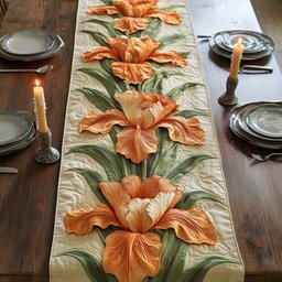 Golden Iris Table Runner - Made to Order TABLE928
